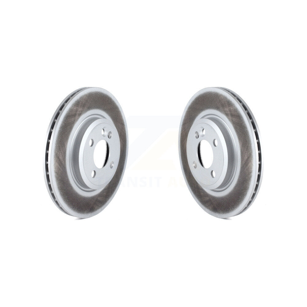 Coated Disc Brake Rotors Front Pair For Mini Cooper Countryman