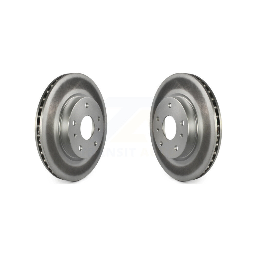 Coated Disc Brake Rotors Front Pair For Suzuki SX4 Crossover