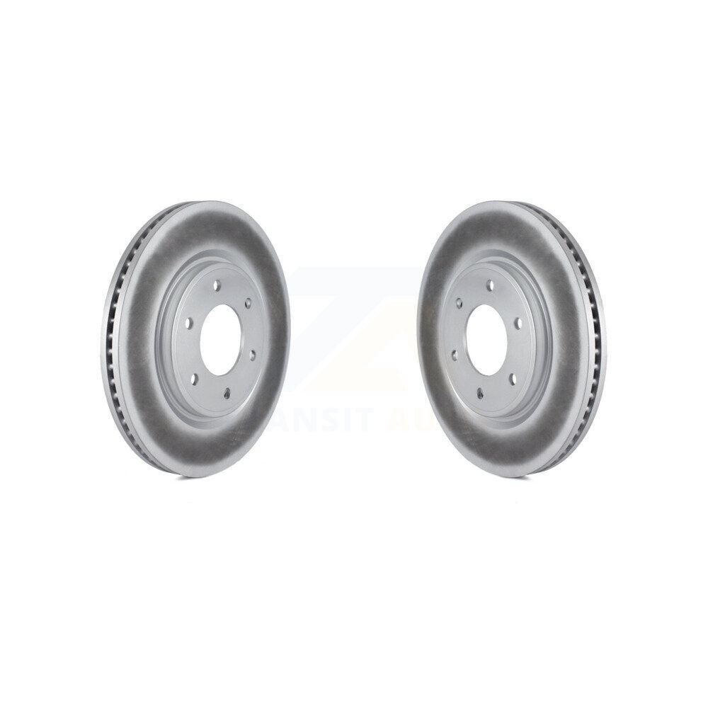 Coated Disc Brake Rotors Front Pair For Nissan TITAN Armada INFINITI QX80 QX56