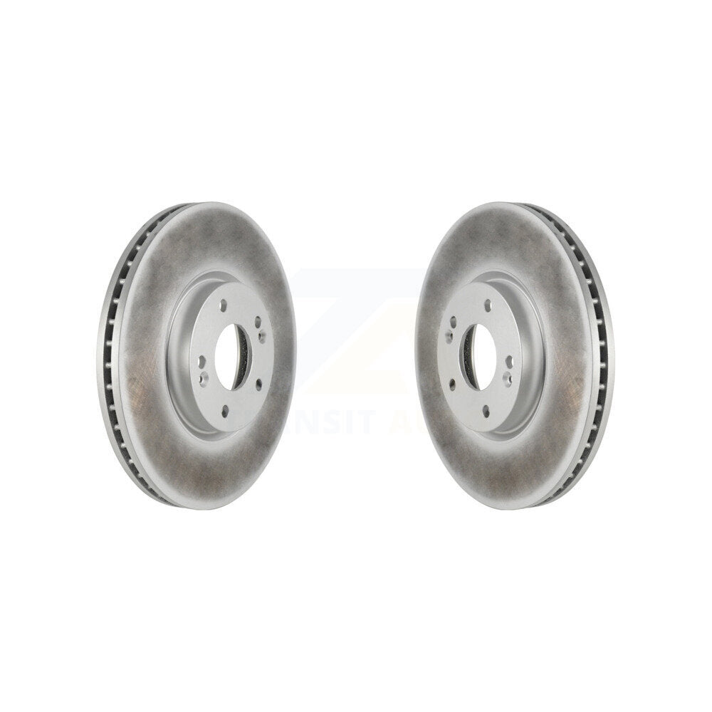 Coated Disc Brake Rotors Front Pair For 2007-2012 Hyundai Veracruz