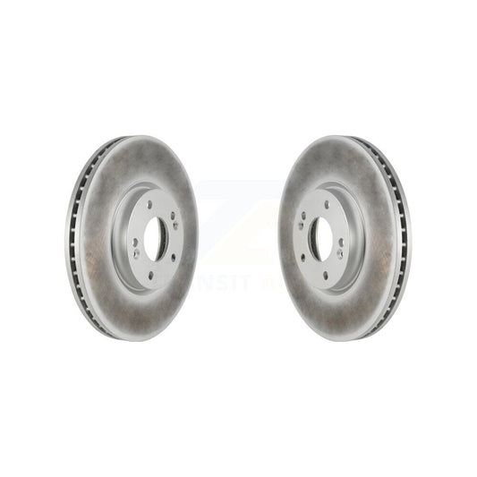 Coated Disc Brake Rotors Front Pair For 2007-2012 Hyundai Veracruz