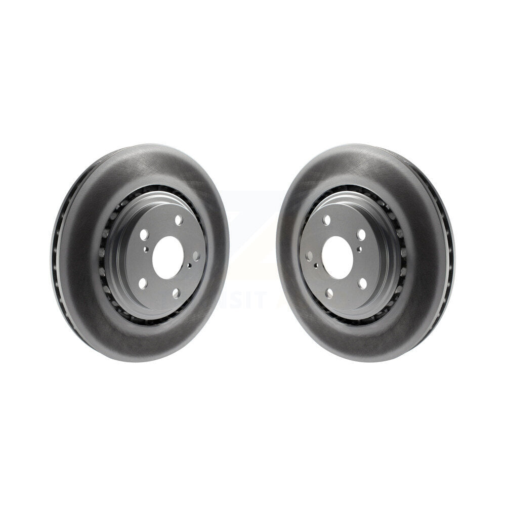 Coat Disc Brake Rotors Front Pair For Toyota Highlander Sienna Lexus RX350 NX300