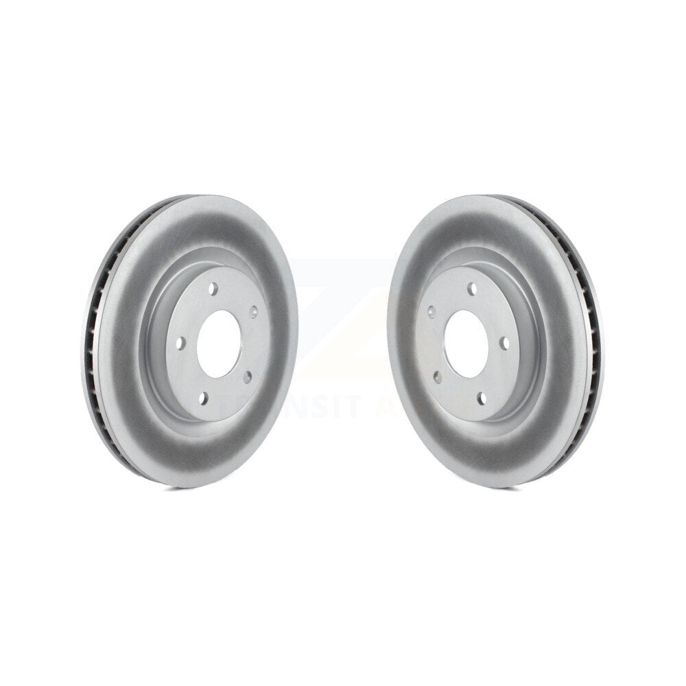Coated Disc Brake Rotors Front Pair For Nissan Rogue Sentra Select