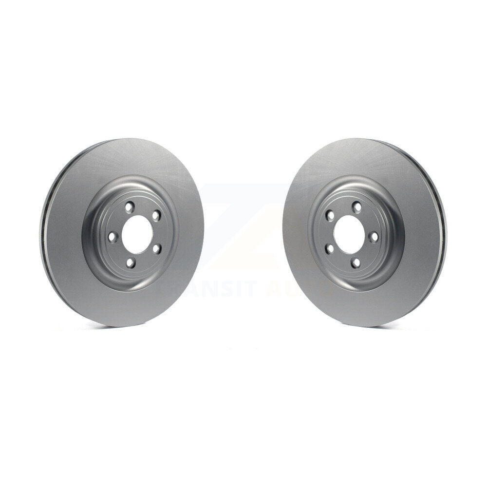 Coated Disc Brake Rotors Front Pair For Jaguar XF XJ XKR S-Type XK XJR Super V8