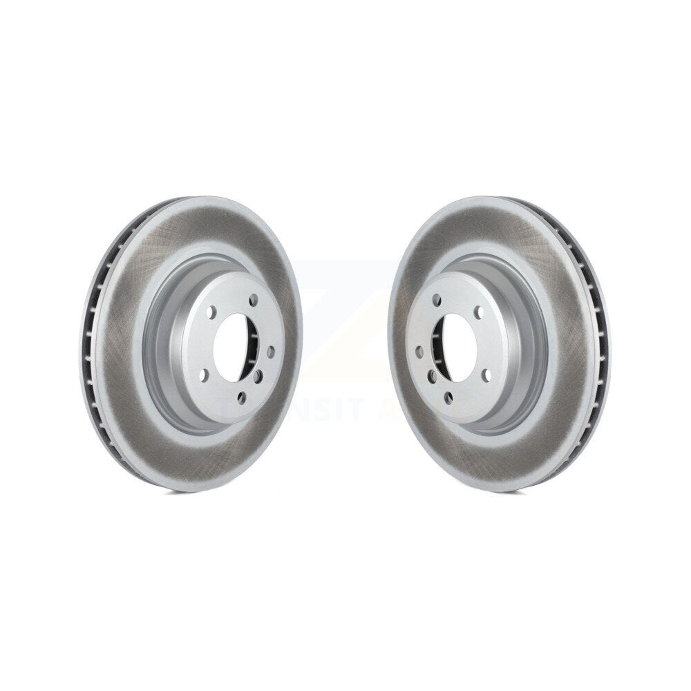 Coated Disc Brake Rotors Front Pair For BMW X1 335i xDrive 335xi 335is 335d