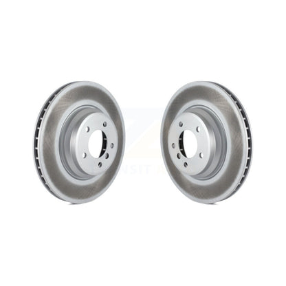Coated Disc Brake Rotors Front Pair For BMW X1 335i xDrive 335xi 335is 335d