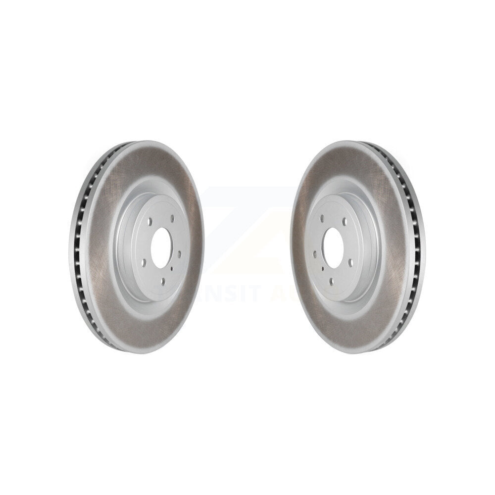 Coat Brake Rotor Front Pair For INFINITI Q50 G37 Nissan 370Z Q60 M37 FX50 Z QX70