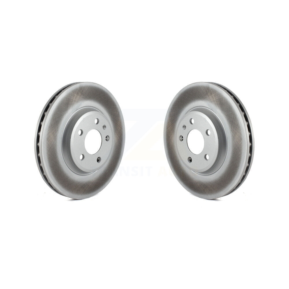 Coated Disc Brake Rotors Front Pair For Audi A4 Quattro Q5 A5 allroad