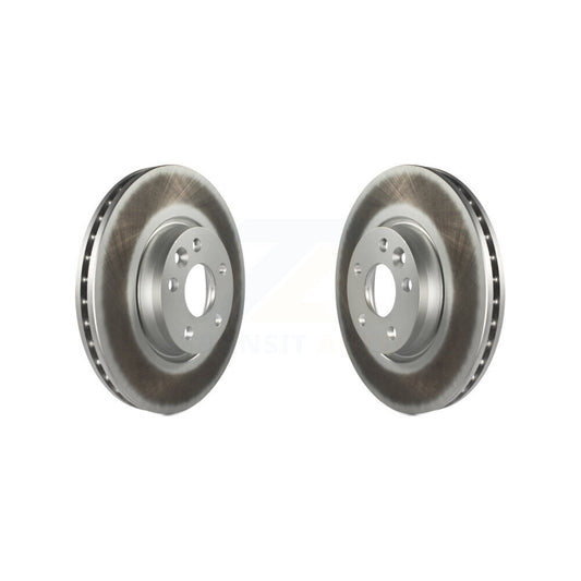 Coated Brake Rotor Front Pair For Volvo Land Rover Range Evoque XC70 S60 V60 S80