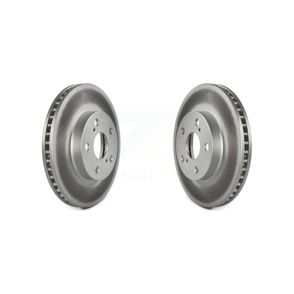 Coated Disc Brake Rotors Front Pair For Toyota Prius Lexus CT200h Plug-In