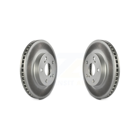 Coated Disc Brake Rotors Front Pair For Toyota Prius Lexus CT200h Plug-In
