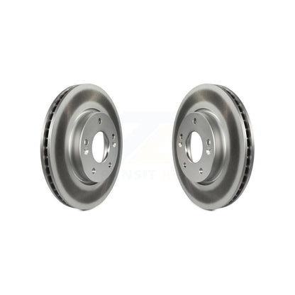 Coated Disc Brake Rotors Front Pair For Kia Forte Soul Koup Forte5
