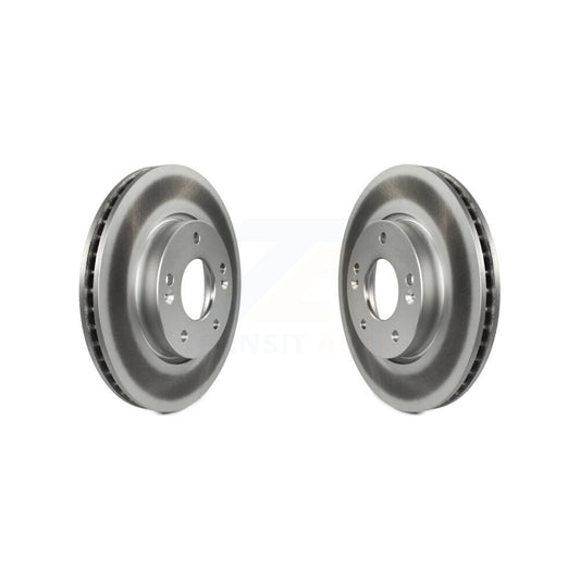 Coated Disc Brake Rotors Front Pair For Kia Forte Soul Koup Forte5