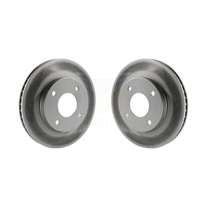 Coated Disc Brake Rotors Front Pair For 2009-2011 Nissan Versa 1.6L