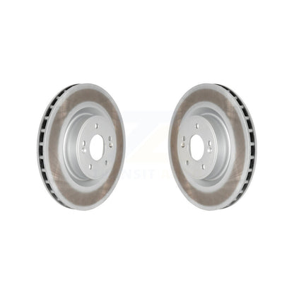 Coated Disc Brake Rotors Front Pair For Hyundai Genesis Coupe