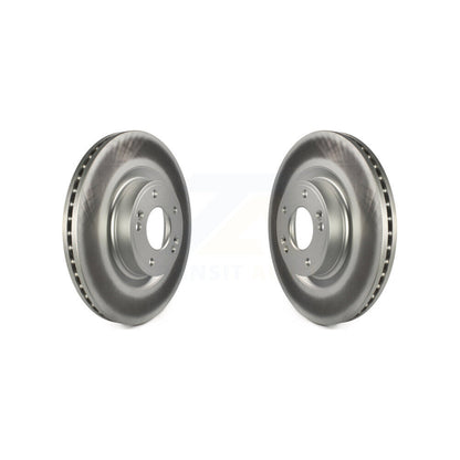 Coated Disc Brake Rotors Front Pair For Hyundai Genesis Coupe