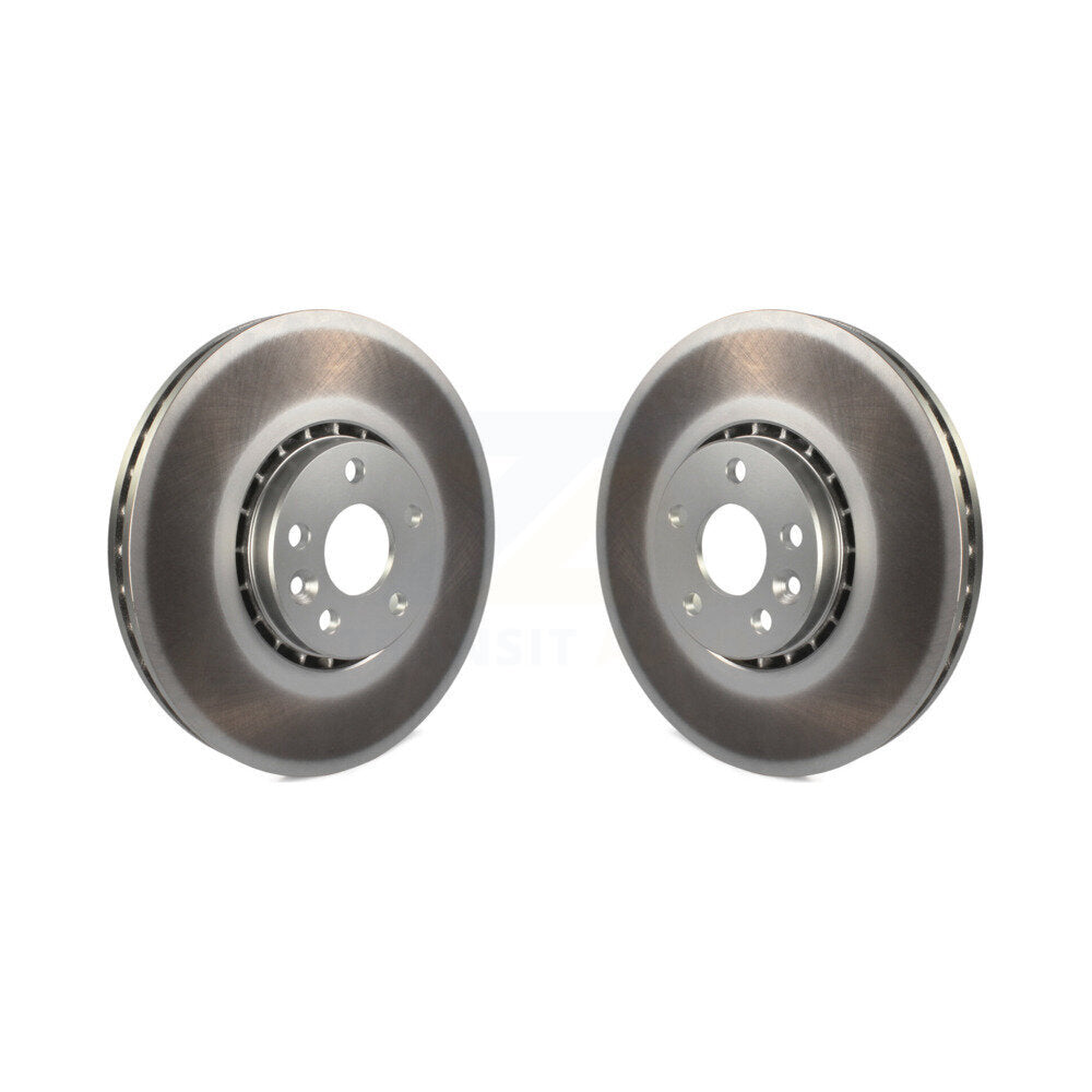 Coated Disc Brake Rotors Front Pair For Volvo XC60
