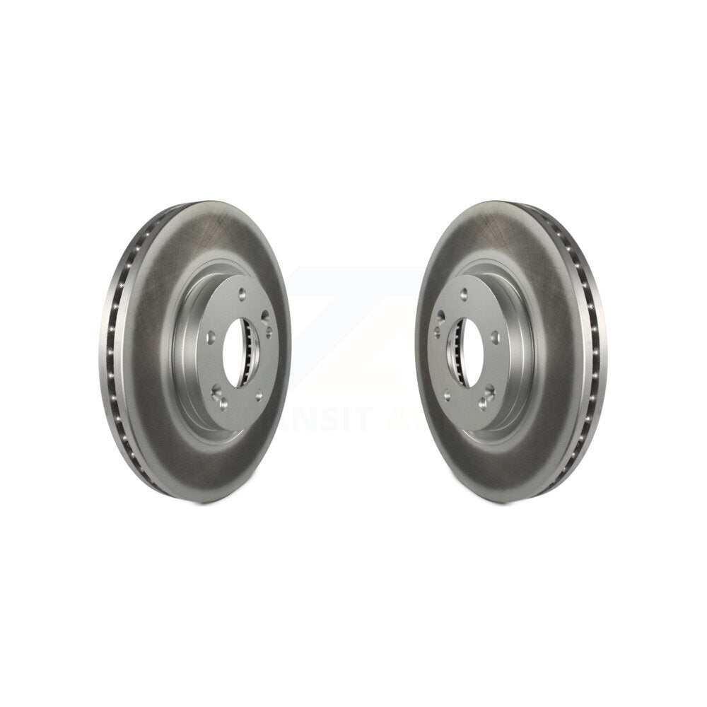 Coated Disc Brake Rotors Front Pair For Hyundai Santa Fe Kia Sorento