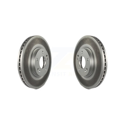 Coated Disc Brake Rotors Front Pair For Hyundai Santa Fe Kia Sorento