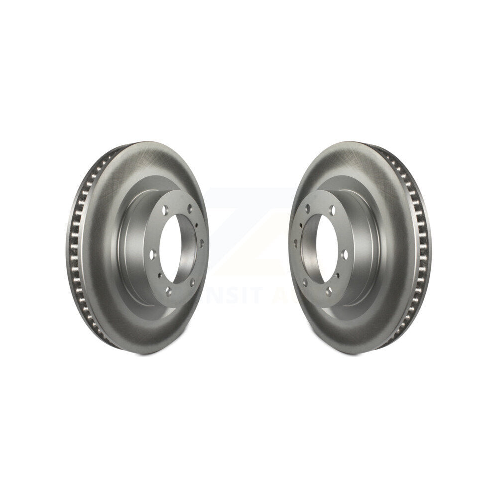 Coated Disc Brake Rotors Front Pair For Toyota 4Runner Lexus GX460