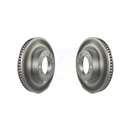 Coated Disc Brake Rotors Front Pair For Toyota 4Runner Lexus GX460