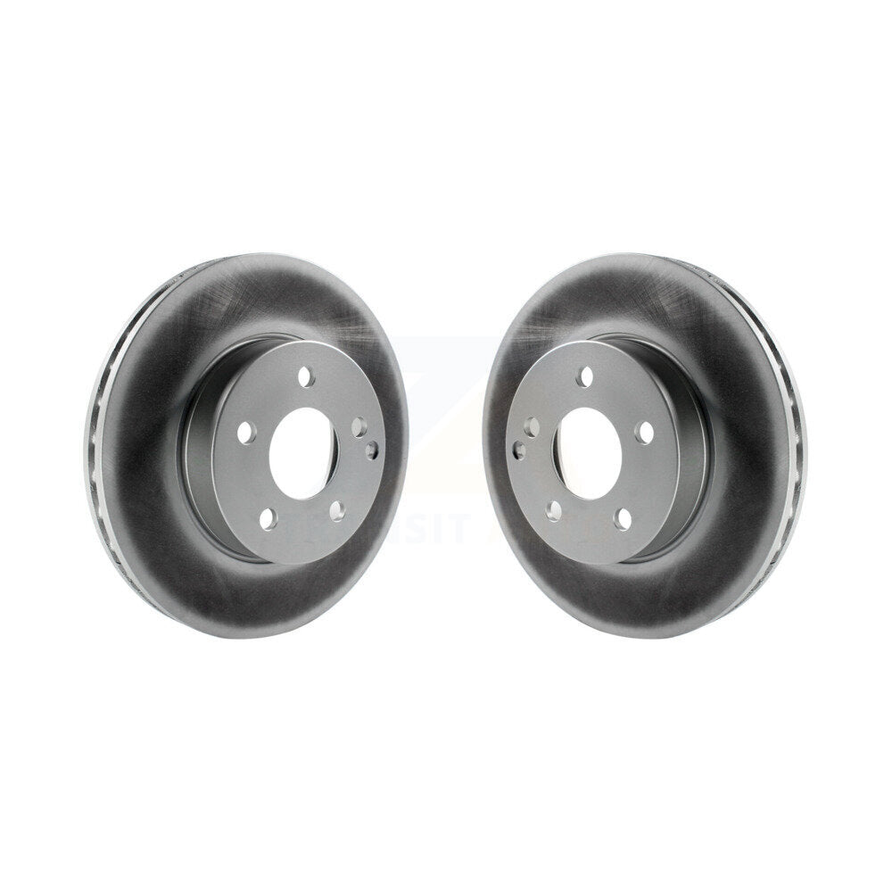 Coated Disc Brake Rotors Front Pair For Mercedes-Benz C300 C250 C230