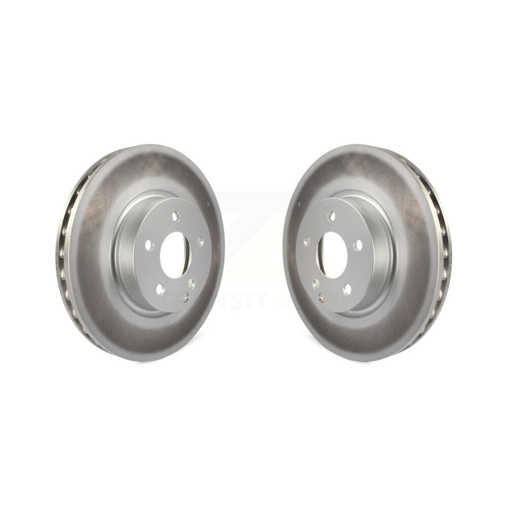 Coat Disc Brake Rotor Front Pair For Mercedes-Benz C300 E350 C350 E400 E250 E300