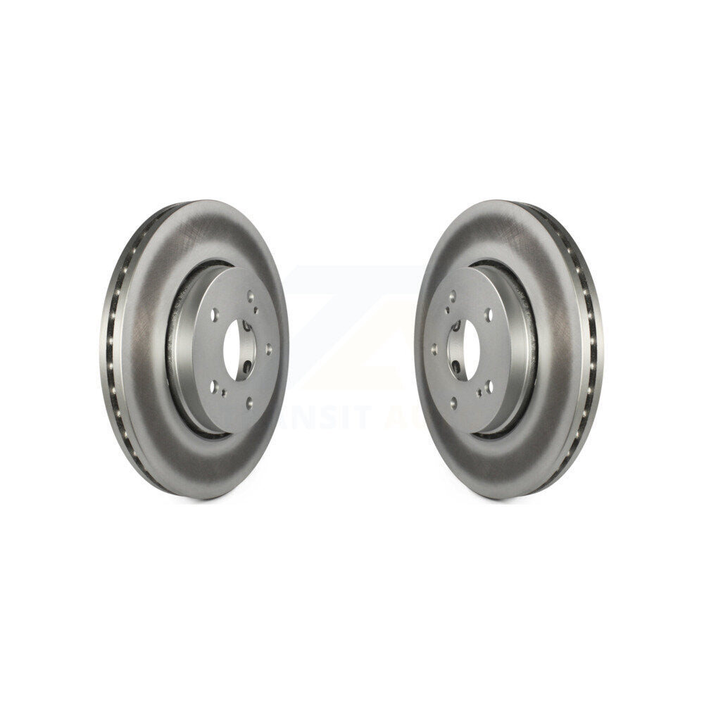 Coated Disc Brake Rotors Front Pair For 2010-2013 Suzuki Kizashi