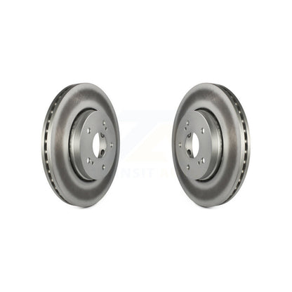 Coated Disc Brake Rotors Front Pair For 2010-2013 Suzuki Kizashi