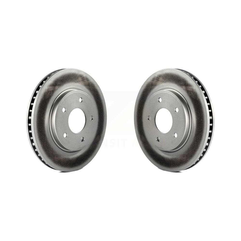 Coated Disc Brake Rotors Front Pair For Nissan LEAF NV200 Chevrolet City Express