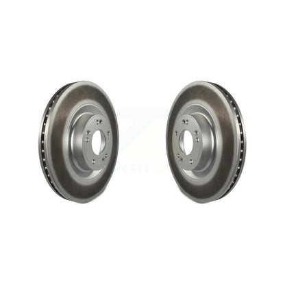 Coated Disc Brake Rotors Front Pair For Hyundai Genesis G80 Equus Kia K900