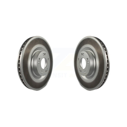 Coated Disc Brake Rotors Front Pair For Hyundai Genesis G80 Equus Kia K900