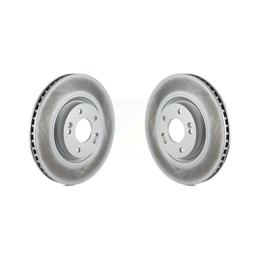 Coated Brake Rotor Front Pair For Hyundai Kia Tucson Sportage Optima Sonata Nexo