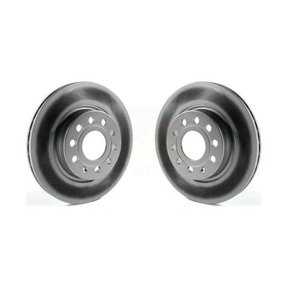 Coated Disc Brake Rotors Front Pair For Volkswagen Jetta GTI Audi A3 Quattro