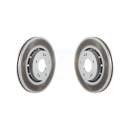 Coated Disc Brake Rotors Front Pair For Mitsubishi Lancer