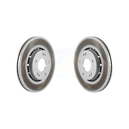 Coated Disc Brake Rotors Front Pair For Mitsubishi Lancer