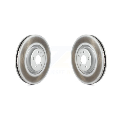 Coated Disc Brake Rotors Front Pair For Audi A6 Quattro A7 A8