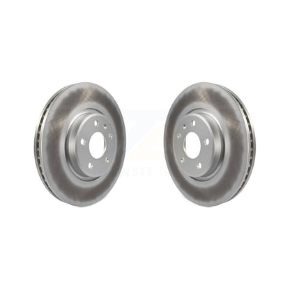 Coated Disc Brake Rotors Front Pair For Audi Q5 A4 Quattro A5 allroad A7 A6 S5