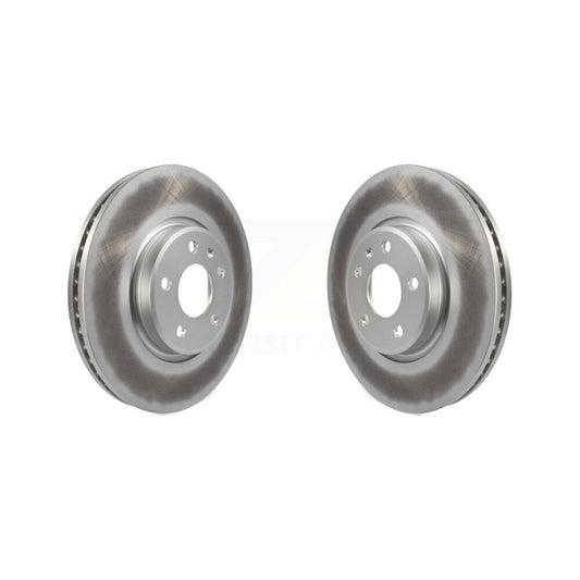 Coated Disc Brake Rotors Front Pair For Audi Q5 A4 Quattro A5 allroad A7 A6 S5