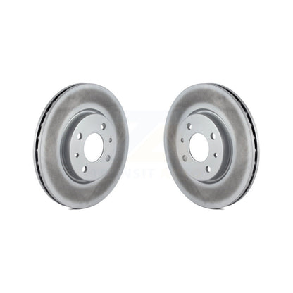 Coated Disc Brake Rotors Front Pair For Fiat 500