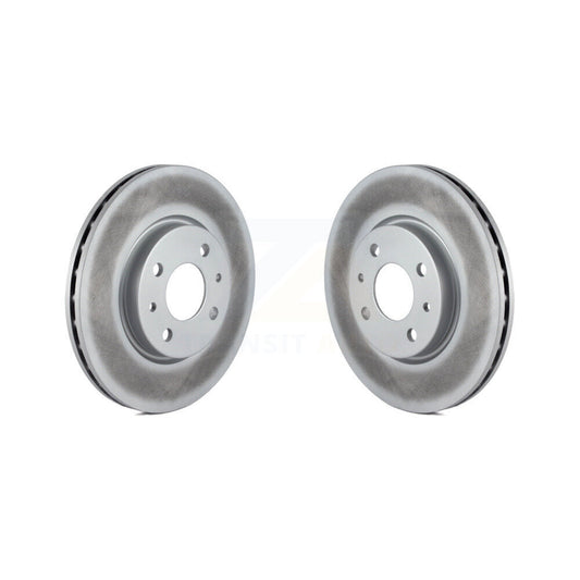 Coated Disc Brake Rotors Front Pair For Fiat 500