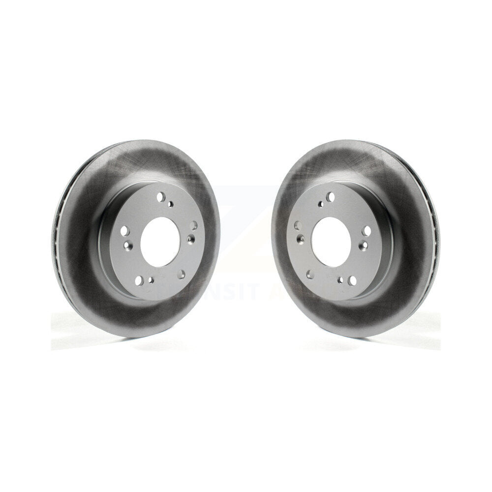 Coated Disc Brake Rotors Front Pair For Honda Civic Acura ILX
