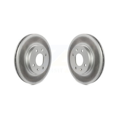Coated Disc Brake Rotors Front Pair For Hyundai Accent Kia Rio