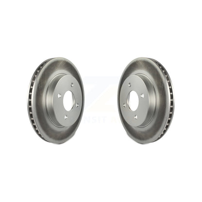 Coated Disc Brake Rotors Front Pair For Nissan Micra Versa Note