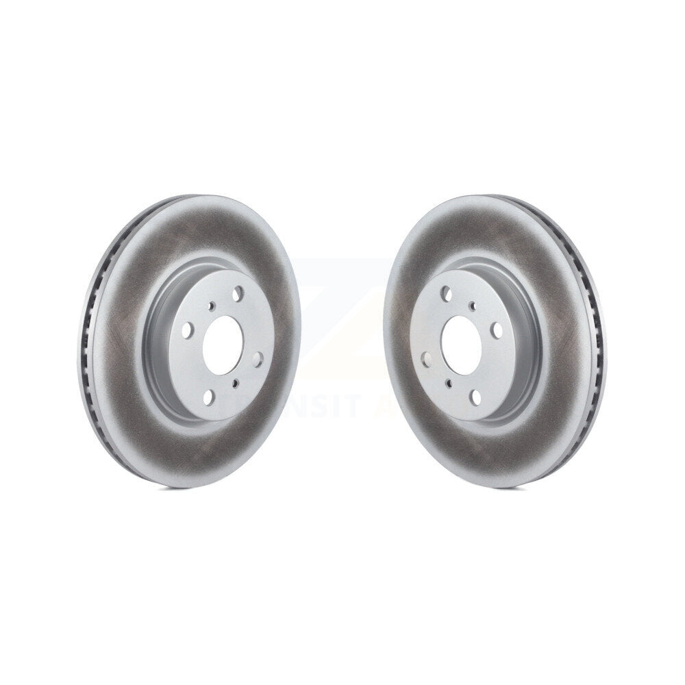 Coated Disc Brake Rotors Front Pair For Toyota Yaris