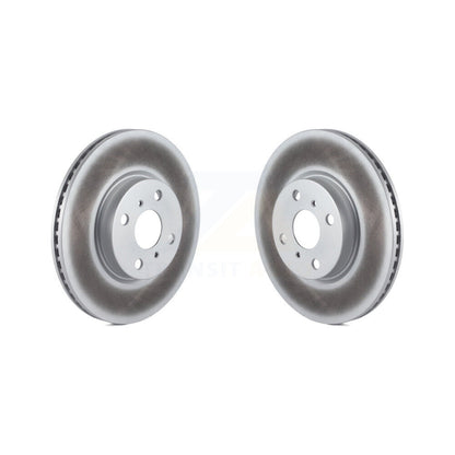 Coated Disc Brake Rotors Front Pair For Toyota Yaris