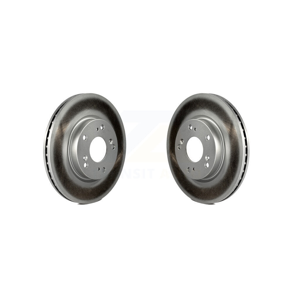 Coated Disc Brake Rotors Front Pair For Honda Civic Acura ILX