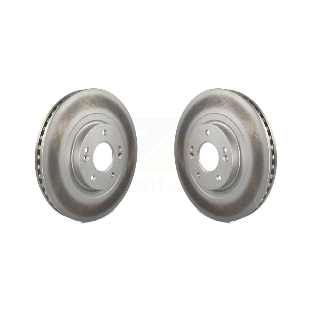 Coated Disc Brake Rotors Front Pair For Hyundai Santa Fe Sport Kia Sorento XL