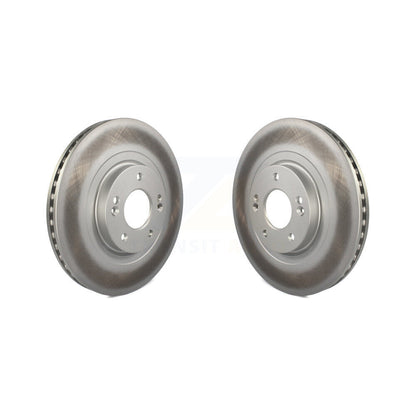 Coated Disc Brake Rotors Front Pair For Hyundai Santa Fe Sport Kia Sorento XL