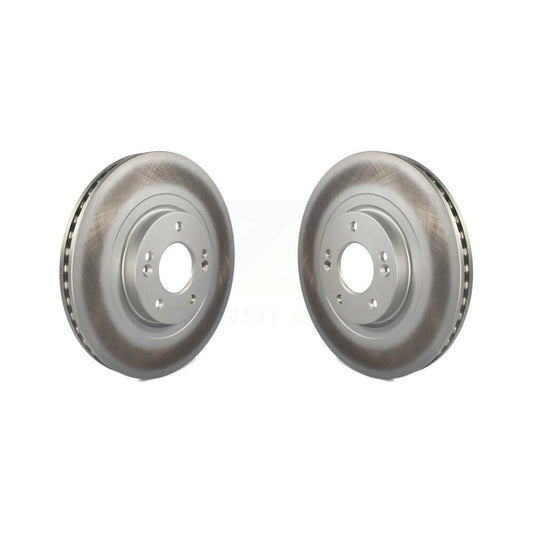 Coated Disc Brake Rotors Front Pair For Hyundai Santa Fe Sport Kia Sorento XL